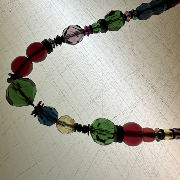 Vintage Allen Owen Glass Necklace - Picture 3 of 3